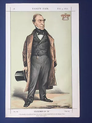 Original 1870 Vanity Fair Print Of Lord Chelmsford - Legal Politician • £10.99