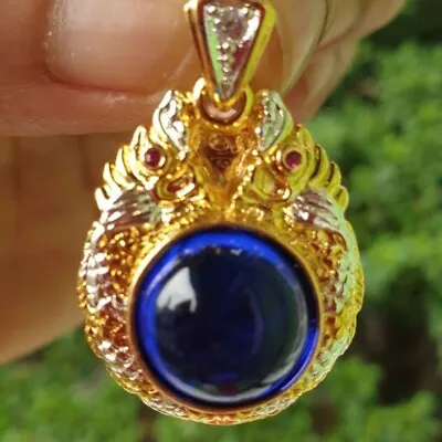 Blue Naga Eye Phaya Nak Thai Amulet Holy Charming Pendant Fortune Attractiveness • $35.50