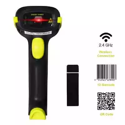 2D Bluetooth Wireless Barcode QR Code Scanner IS-5700DB (Yellow) • $58.95