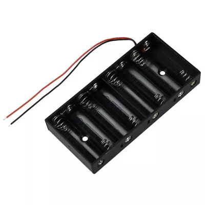 1X( Plastic 8 X 1.5V AA 2A CELL Battery Holder Storage Box Standa 12V Case H • £4.33