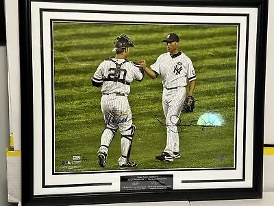 Steiner Mariano Rivera/Jorge Posada Dual Signed 16x20 Photo Framed W/nameplate • $500