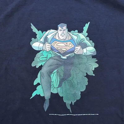 VINTAGE Superman Shirt Mens Extra Large Black Video Game N64 Nintendo  • $24