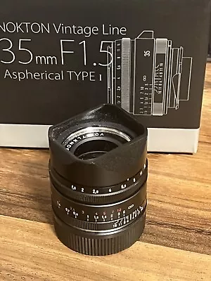 Black Paint VOIGTLANDER USA WARRANTY 35mm F1.5 Type II Asph Nokton Leica M • $650
