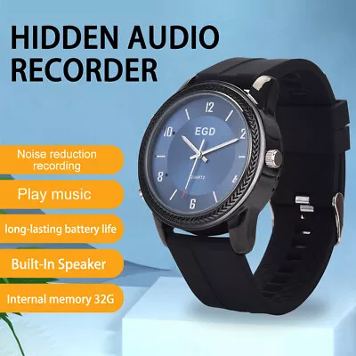 Digital Audio Sound Voice Activated Recorder Dictaphone MP3 Player Wrist Watch • $12.24