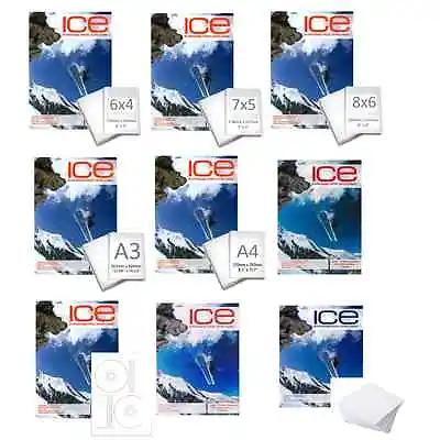 Ice Professional Inkjet Photo Paper Full Range Gloss Matte Satin A4/a3/6x4/7x5 • £6.29