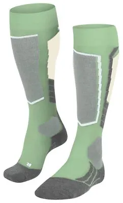 Falke Womens SK2 Intermediate Wool Knee High Socks - Quiet Green • £37.95