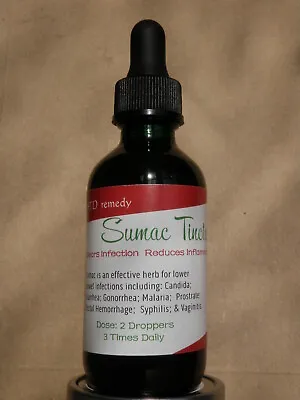 Sumac Tincture- Cleans Blood:  STDs Candida Gonorrhea Herpes Syphilis • $24