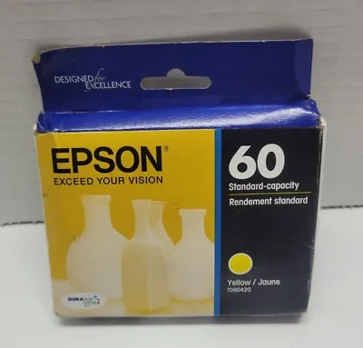 GENUINE Epson 60 Yellow Ink Cartridge Stylus C68 C88 CX3800 CX3810 CX4200  • $6.99