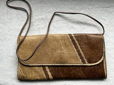 Vintage Carlos Falchi Ostrich Leather Handbag  • $20