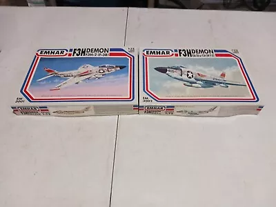 Lot 250 1/72 2 SEALED KIT DOUGLAS DEMON F3H-2(F3B) F3H-2N F3H-2M (F-3C) EMHAR  • $39.95