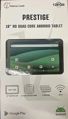Visual Land Prestige 10” 128GB Android Tablet NEW • $85