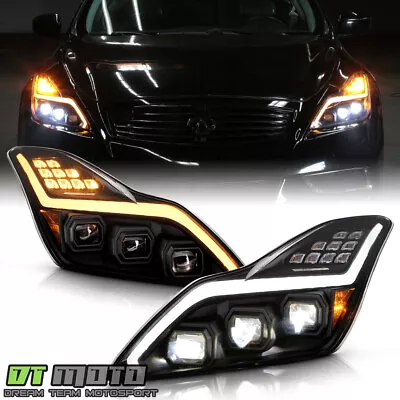 For 2008-2015 G37 Q60 Coupe Full LED Headlights W/Switchback DRL Led Light Bar • $568.99