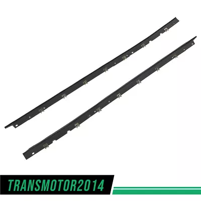 Fit For 1984-96 Corvette C4 Window Felt Sweeps Weatherstrip W/ Rivets Belt Outer • $32.73