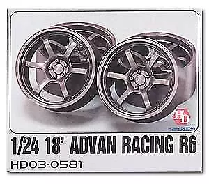 Hobby Design 1/24 18 Inch Advan Racing R6 Wheel Set Hd03-0581 • $85.30