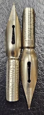 Vintage Lot Of 2 Two Esterbrook 788 Oval Point Dip Pen Nibs • $14.99