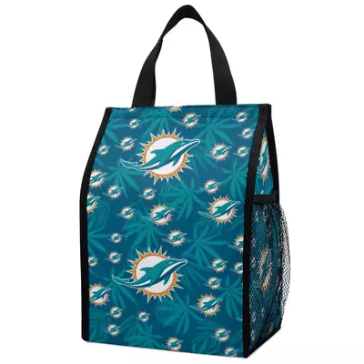 Foldable Insulation Lunch Dolphins Miami Bag Cold Bag Lightweight Handbag • $9.49