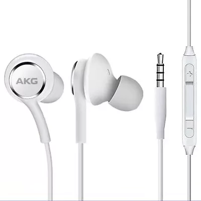 AUTHENTIC AKG EARPHONES EARBUDS 3.5mm HEADPHONES HANDS-FREE MIC S33 For SAMSUNG • $17.83