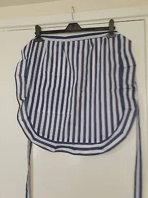 Ladies Waist Apron / Half Apron With Pocket And Frill. Length 21  • £5.90