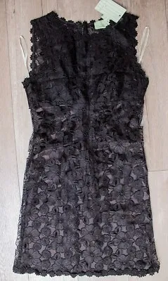 $49.99 • Buy Review Australia Floral Lace Embroidered Embellished Little Black Dress Formal