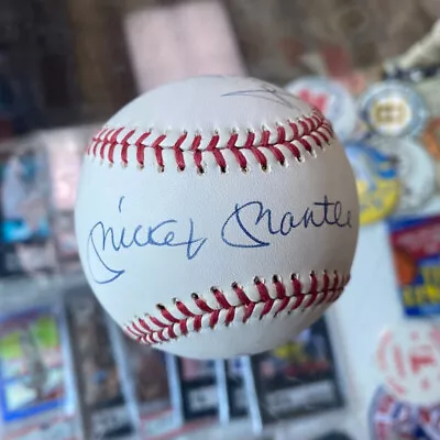 Mickey Mantle Willie Mays Duke Snider Autographed Rawlings Baseball Jsa Coa • $1250