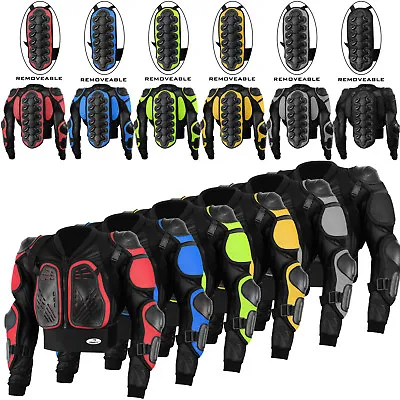 Motorcycle Body Armour Safety Jacket Motocross Motorbike Spine Protector Guard   • $36.05