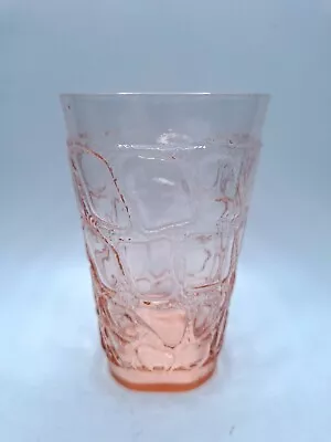 Vintage Fostoria Pink Karnak 12 Oz Tumbler Glass Exc Cond • $9