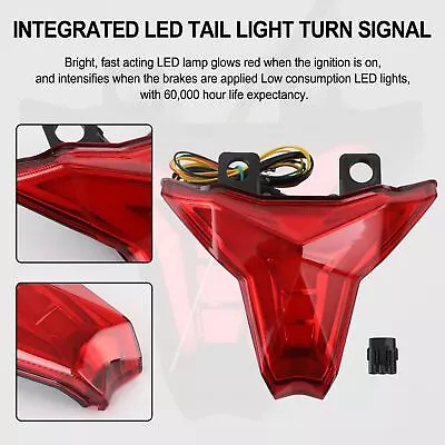 Integrated Tail Light Turn Signal For KAWASAKI Ninja ZX10R Z1000 2013-22 Red • $37.69