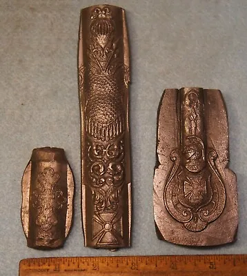 3 Antique KNIGHTS TEMPLAR Sword Scabbard Mount & Drag HOBS For Stamping Die MC46 • £67.49