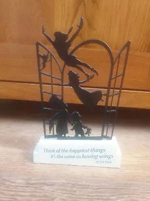 £14 • Buy Disney Hallmark Metal Ornament Peter Pan And Wendy Flying Window Cute BNWT