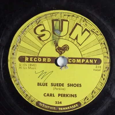 $8 • Buy Rockabilly 78 CARL PERKINS Blue Suede Shoes SUN 234 HEAR 503