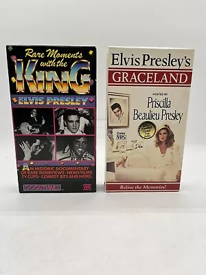 Elvis Presleys Graceland (VHS 1985) & Rare Moments With The King (VHS 1987) • $12