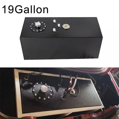 Aluminum 19 Gallon 72L Slim Race Drift Fuel Cell Gas Tank+level Sender Black • $132.99