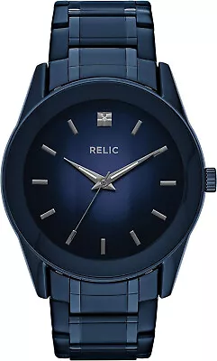 Relic By Fossil Men's Blue Rylan Quartz Watch  Stainless Steel  ZR77281 • $57.50