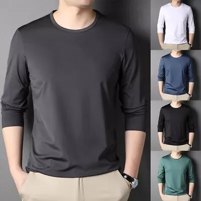 Men's Top T-shirt Workout Tee Activewear All Season Blouse Casual Slim Fit • $18