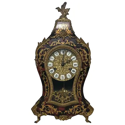 £1295 • Buy Large Fine Louis XVI Style Gilt Ormolu Marquetry Boulle Mantle 8 Day Clock