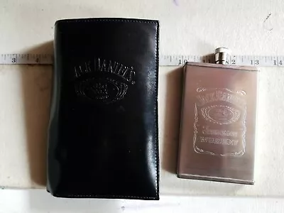 £55.15 • Buy Jack Daniels Leather Wallet And 3oz Hip Flask Gift Set - Embossed - Old No. 7