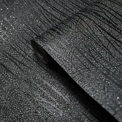 Mica Zebra Textured Silver Gray Black Bronze Arthouse Scales Natural Wallpaper • $4.40