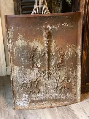 1800s Antique Ornamental Cast Iron Fireplace Summer Cover • $950