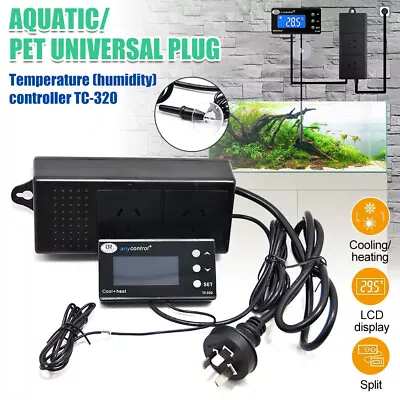 Day & Night Dimming Reptile Digital Temperature Controller LCD Thermostat NEW • £27.99