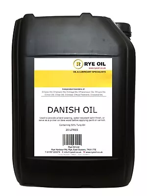 DANISH OIL 20L 20 Litre  - CONTAINS 50% TUNG OIL - PROFESSIONAL'S CHOICE • £99