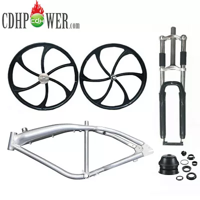 CDHPOWER Bicycle Gas Tank Frame 3.4L & Mag Wheels Set & 26  Bike Suspension Fork • $383.99