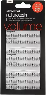 Salon System Individual Lashes SALON VALUE PACK Black Short • £10.52