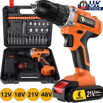 Cordless Drill Screwdriver Set 12/18/21V  Battery+Charger DIY Power Tools • £21.37