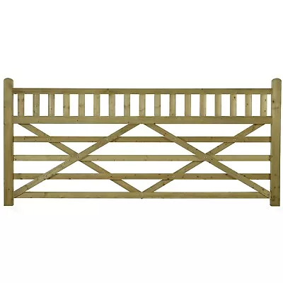 Planed Diamond Braced Larch Wood Field Farm Gate Various Sizes • £518.58