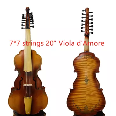 Baroque Style SONG Brand Maestro 7*7 Strings 20  Viola D'Amore Of Concert #11080 • $1699.20