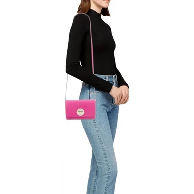 $38 • Buy KATE SPADE Sally Newbury Pink Saffiano Leather Crossbody Bag Hardly Used RRP$289