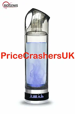 £79.99 • Buy Biogenis Portable Hydrogen Water Cup Bottle Electrolysis Lonizer TUV CERTIFICATE