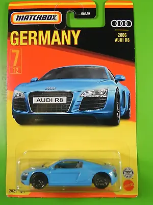 Matchbox 2021 - Germany - 2006 Audi R8 - 7/12 - New Original Packaging • £4.14