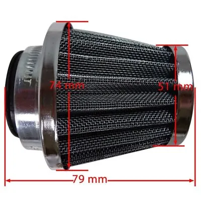  44mm Air Filter 1.73  For GY6 Moped Scooter ATV GO KART AF58 • $7.87