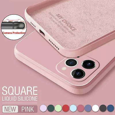$9.34 • Buy Silicone Case For IPhone 14 13 12 11 Pro Max XS XR 8 76 Plus SE Shockproof Cover